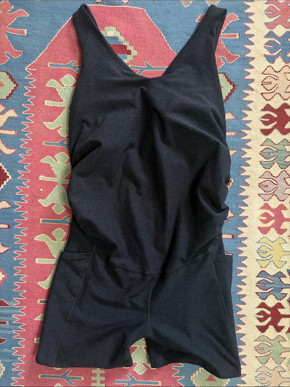 Beyond the Bump Black Sleeveless Maternity Romper